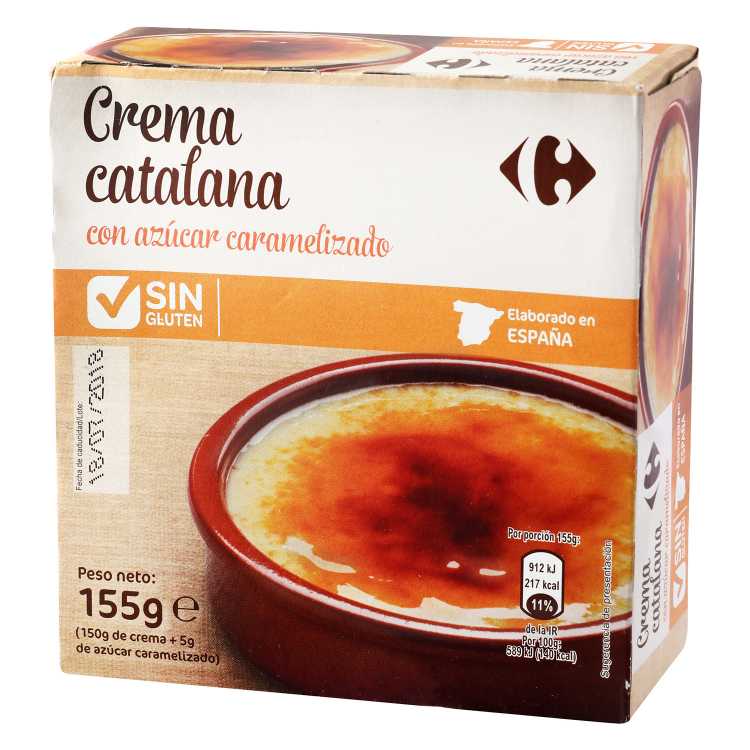 crema catalana sin gluten